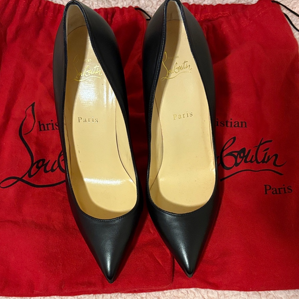 Christian Louboutin Black Heels 39.5 (8.5/9 US)